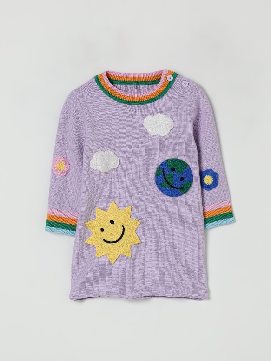 STELLA MCCARTNEY KIDS ROMPER: Romper kids Stella McCartney Kids, Violet - Img 1