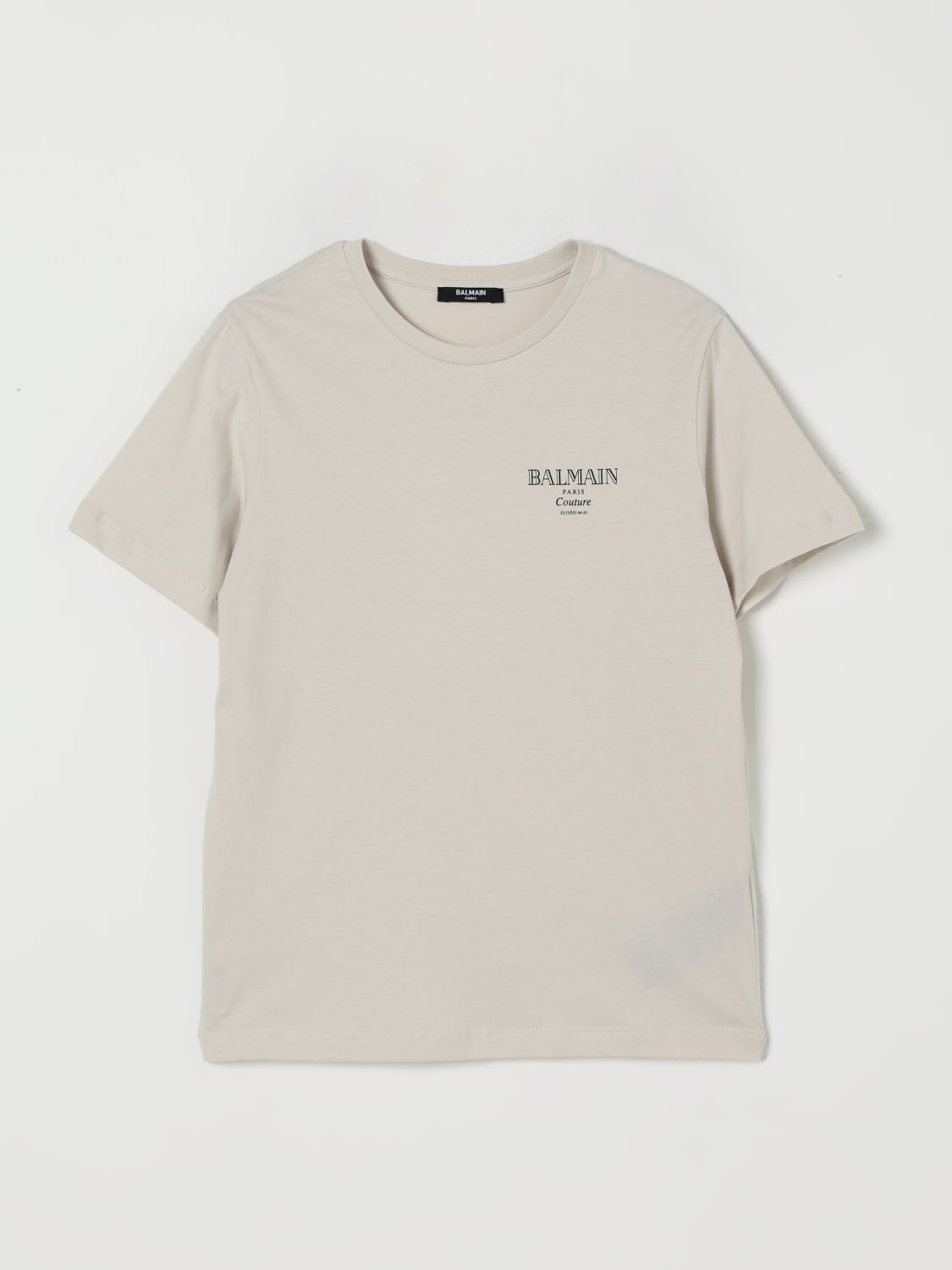 BALMAIN T-SHIRT: T-shirt kinder Balmain, Beige - Img 1