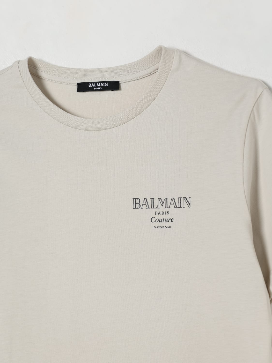 BALMAIN T-SHIRT: T-shirt kinder Balmain, Beige - Img 3