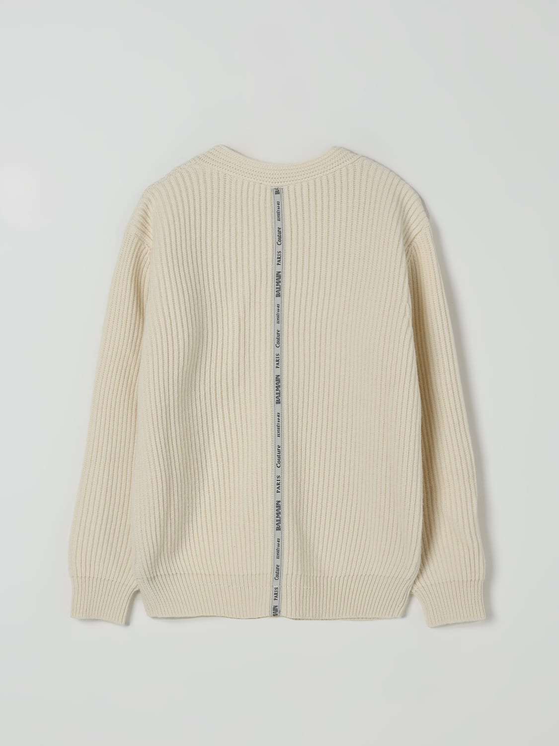 BALMAIN SWEATER: Jacket kids Balmain, Navy - Img 2