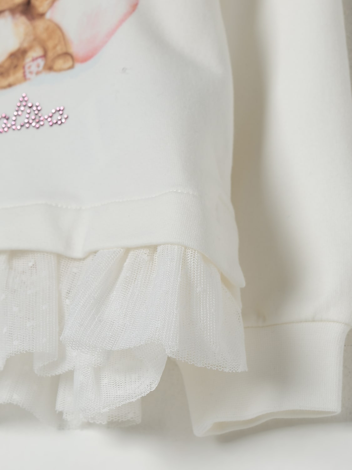 MONNALISA SWEATER: Sweater kids Monnalisa, Yellow Cream - Img 3