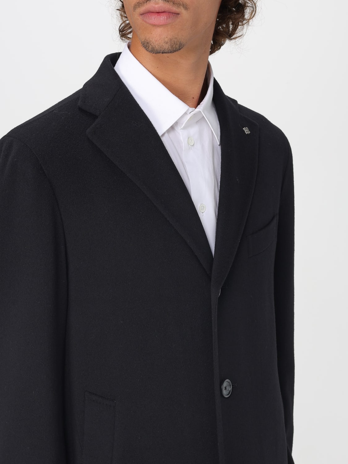 TAGLIATORE MANTEL: Mantel herren Tagliatore, Schwarz - Img 4