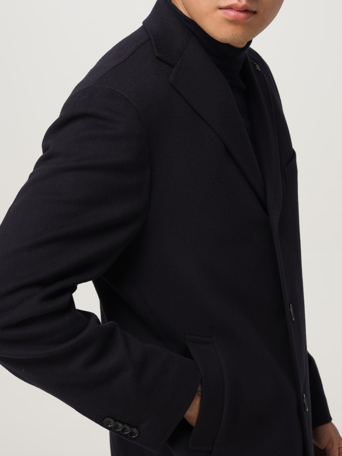 TAGLIATORE COAT: Coat men Tagliatore, Blue - Img 4