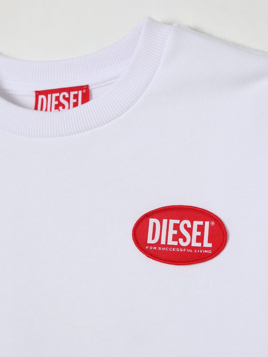 DIESEL JERSEY: Jersey niños Diesel, Blanco - Img 3