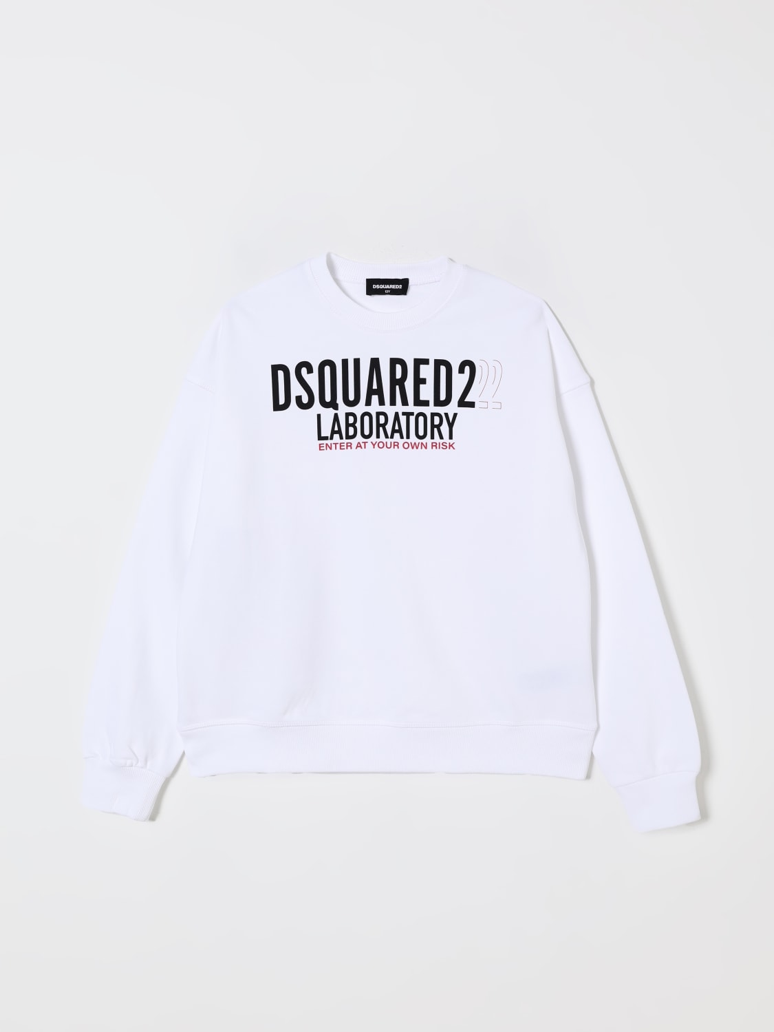 DSQUARED2 SWEATER: Sweater kids Dsquared2, White - Img 1