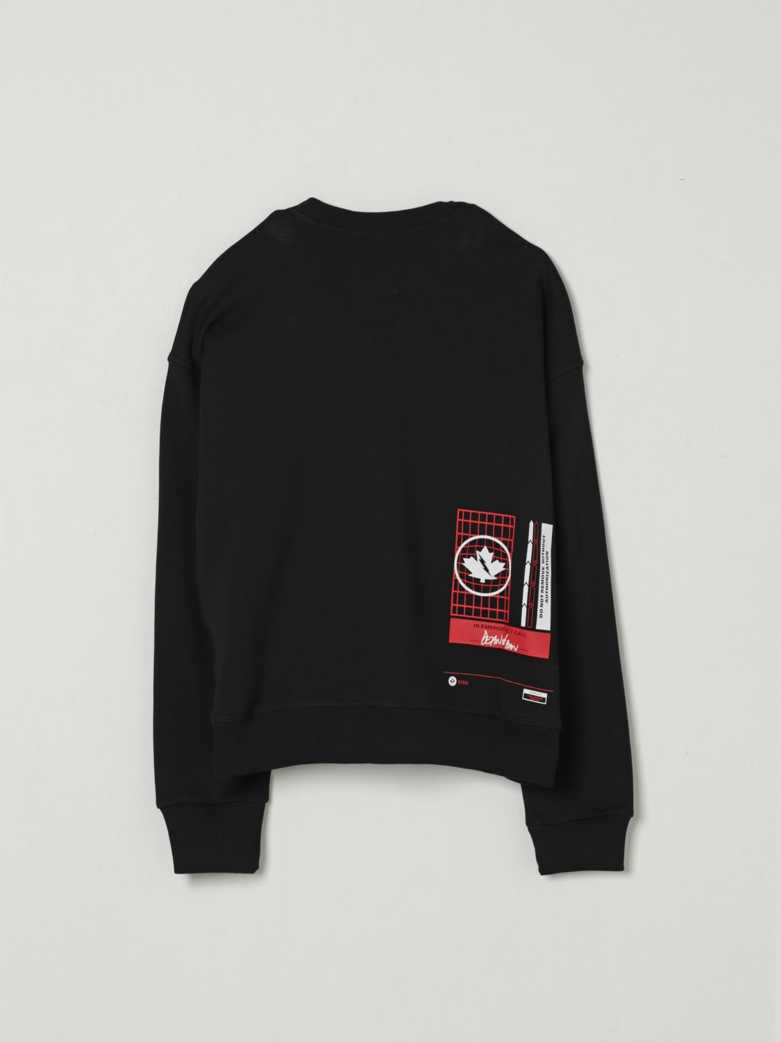 DSQUARED2 SWEATER: Sweater kids Dsquared2, Black - Img 2