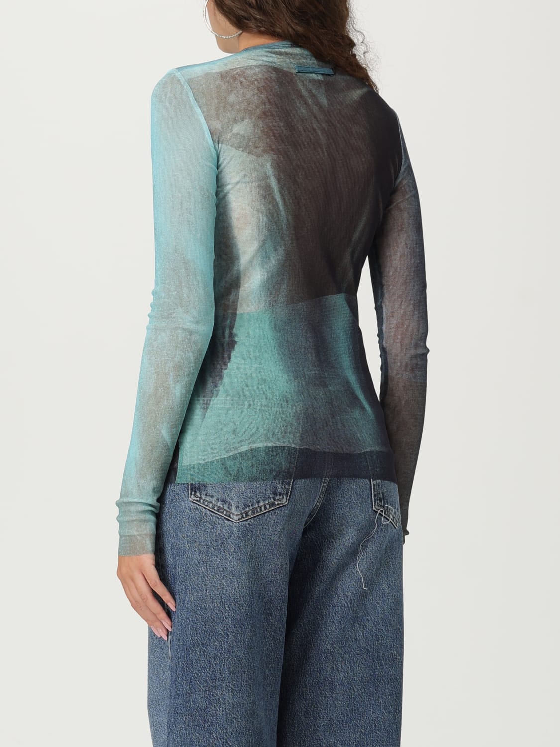 JEAN PAUL GAULTIER TOP: T-shirt woman Jean Paul Gaultier, Blue - Img 3