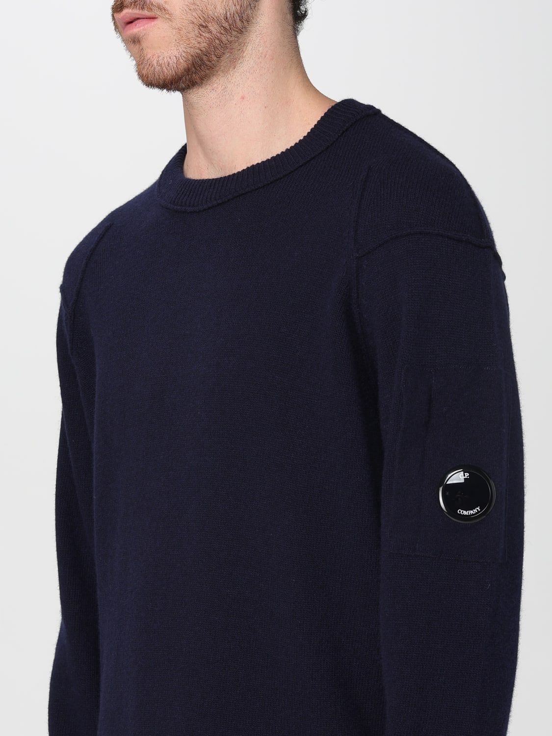 C.P. COMPANY SWEATER: Sweatshirt men C.P. Company, Blue - Img 3