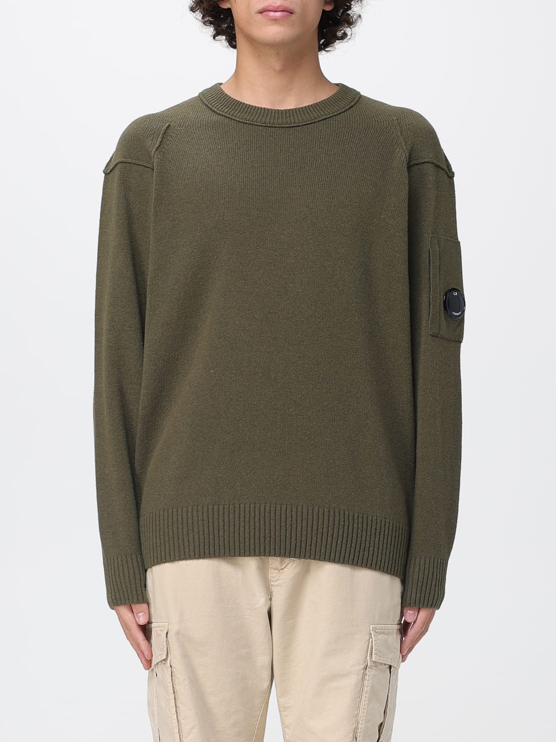 C.P. COMPANY SWEATER: Sweatshirt men C.P. Company, Ivory - Img 1