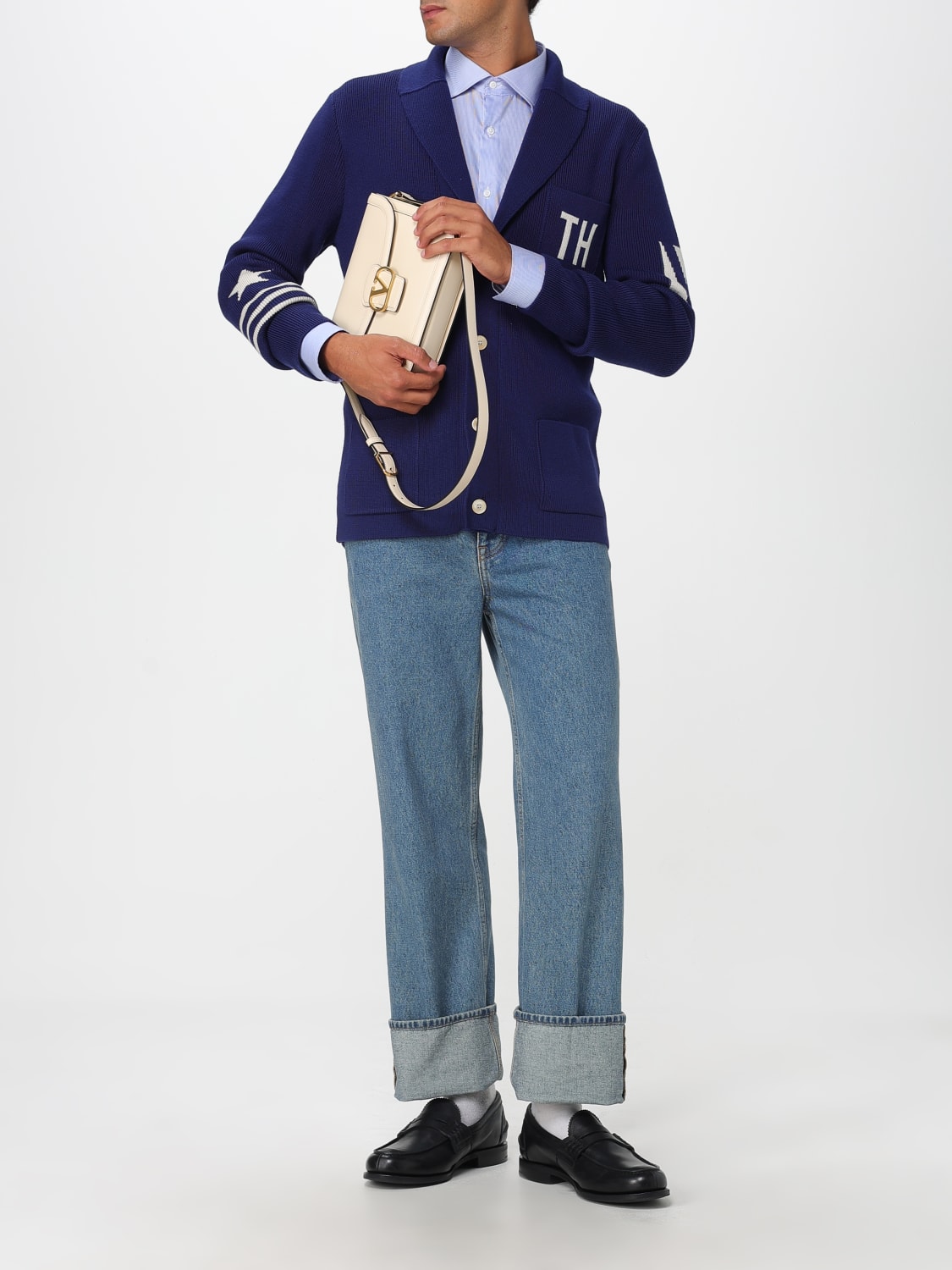 VALENTINO GARAVANI SHOULDER BAG: Bags men Valentino Garavani, White - Img 2