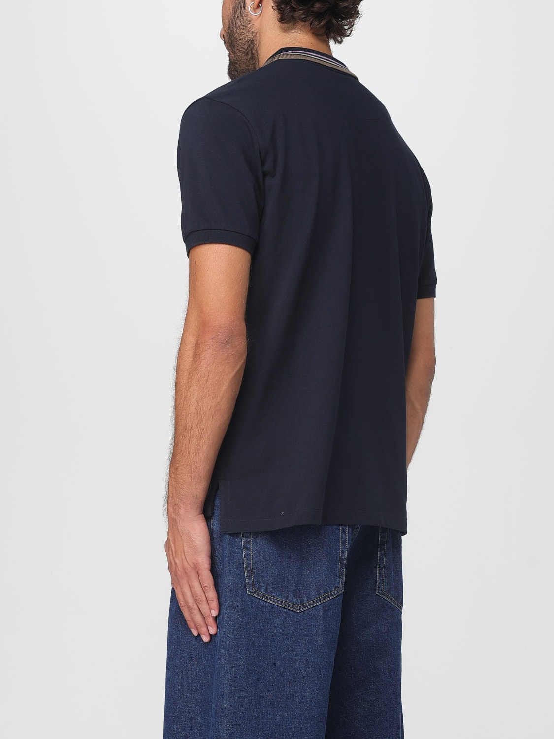 VIVIENNE WESTWOOD POLO: Polo in cotone con logo Vivienne Westwood, Blue - Img 2