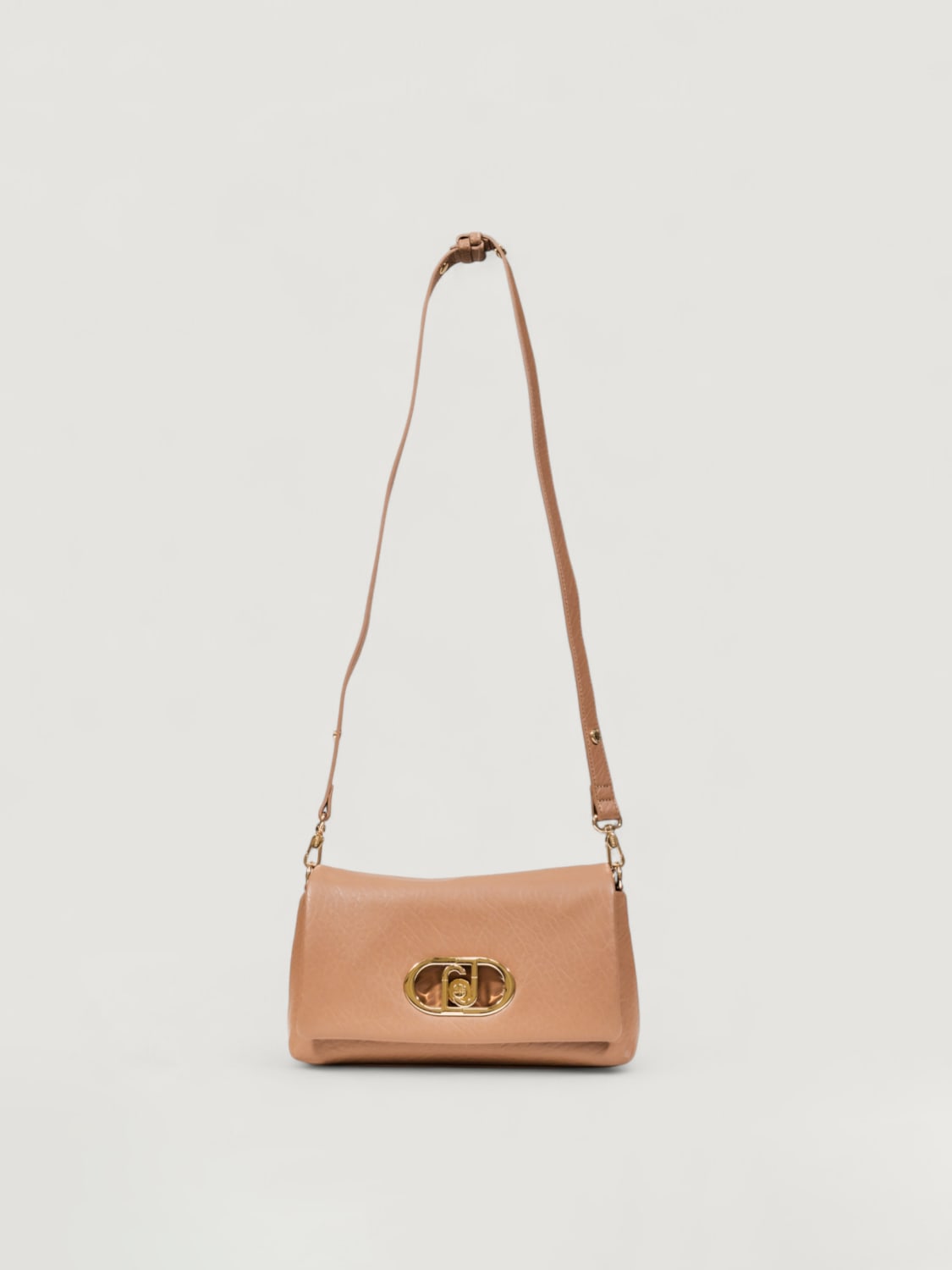 LIU JO BORSA A SPALLA: Borsa a tracolla Lapuffy Liu Jo media, Beige - Img 4