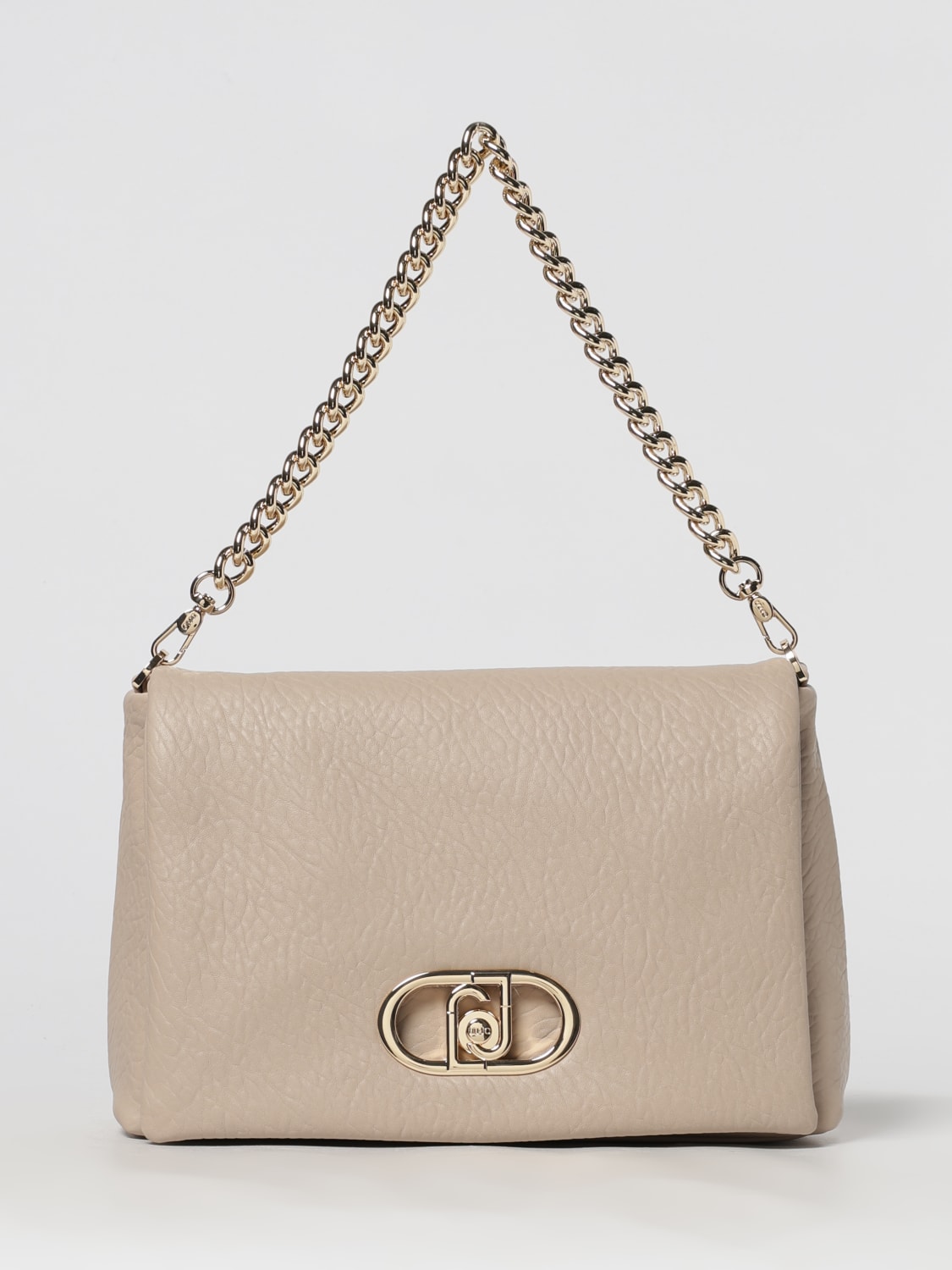 LIU JO BORSA A SPALLA: Borsa Aide Liu Jo in pelle sintetica a grana , Naturale - Img 1