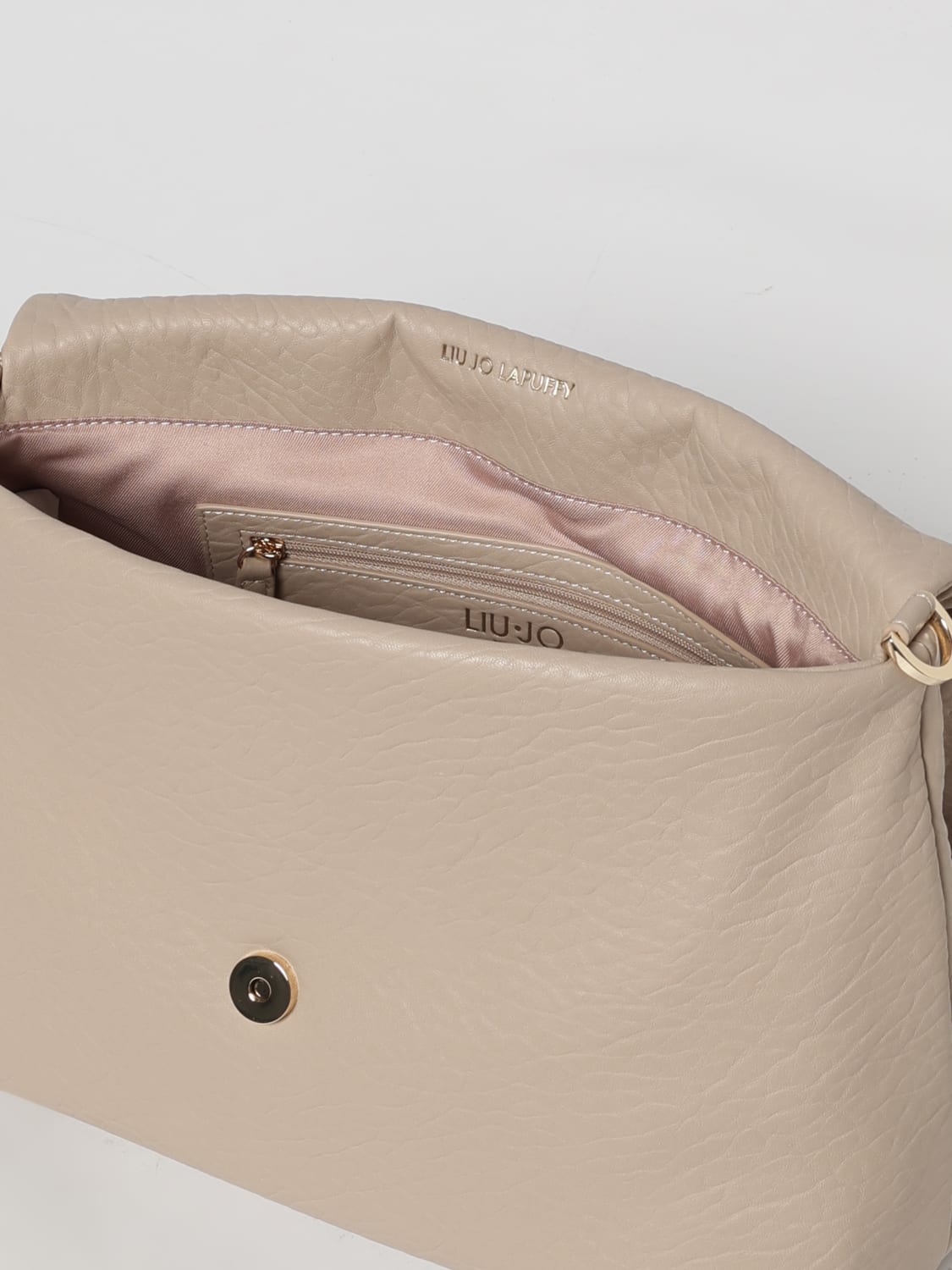 LIU JO BORSA A SPALLA: Borsa Aide Liu Jo in pelle sintetica a grana , Naturale - Img 3