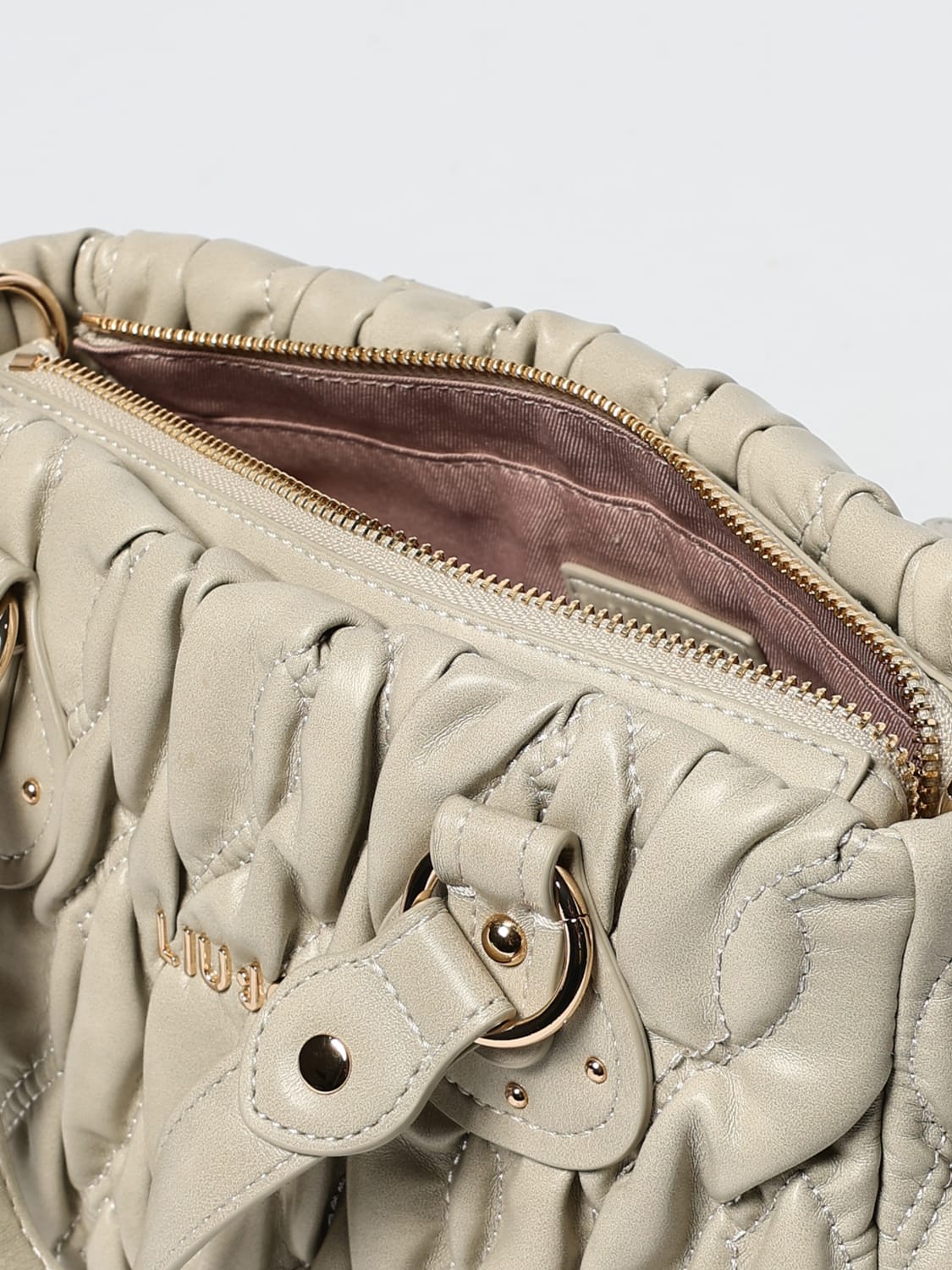 LIU JO BORSA A MANO: Borsa Aide Liu Jo in pelle sintetica trapuntata , Bianco - Img 3