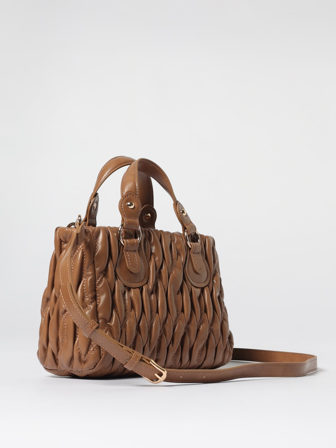 LIU JO BORSA A MANO: Borsa Aide Liu Jo in pelle sintetica trapuntata , Marrone - Img 2