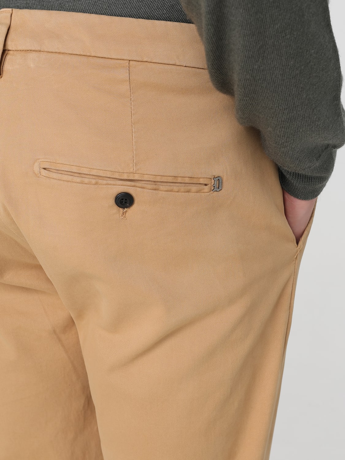 DONDUP 裤子: 牛仔裤 男士 Dondup, 胡桃色 - Img 3