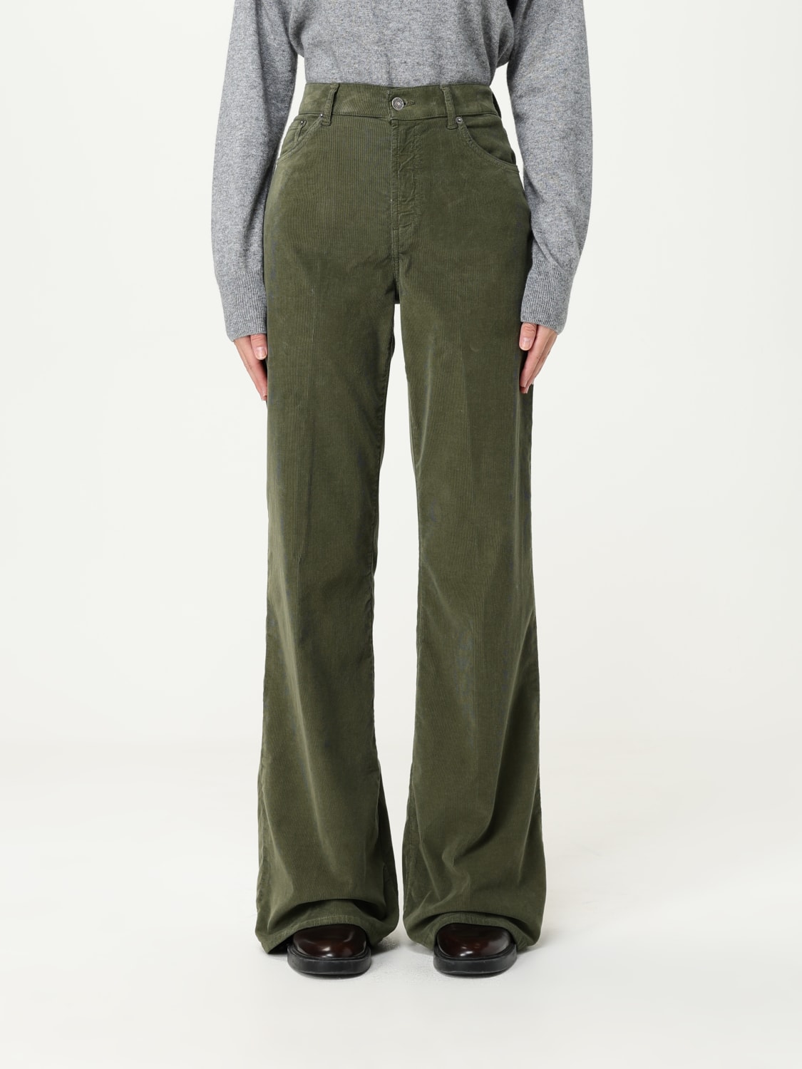 DONDUP PANTALONES: Pantalón mujer Dondup, Verde - Img 1