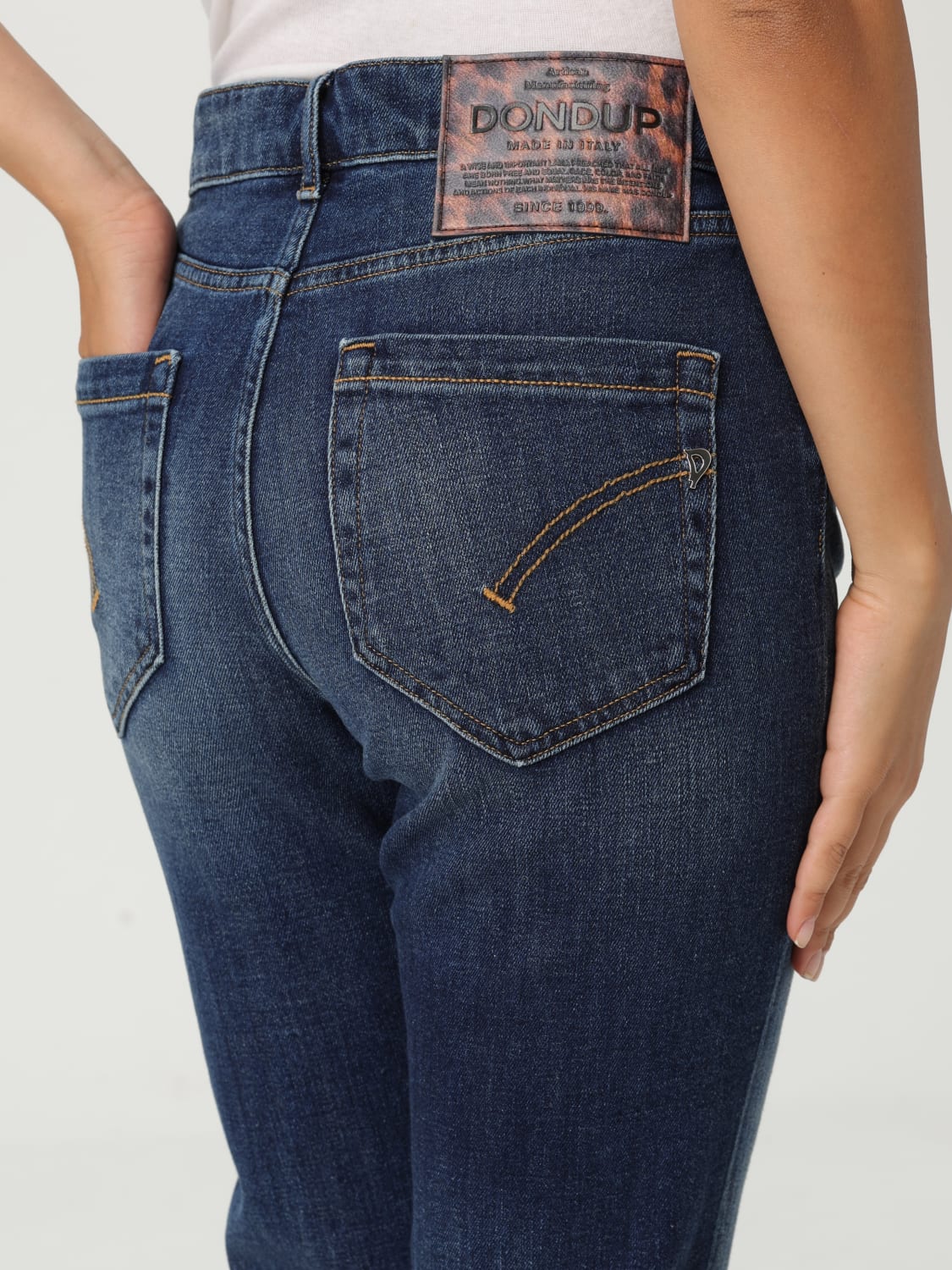 DONDUP VAQUEROS: Vaquero mujer Dondup, Azul Oscuro - Img 3