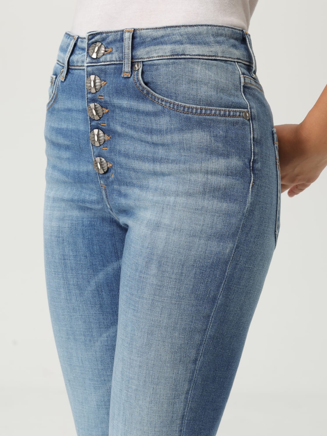 DONDUP VAQUEROS: Vaquero mujer Dondup, Azul Oscuro - Img 3