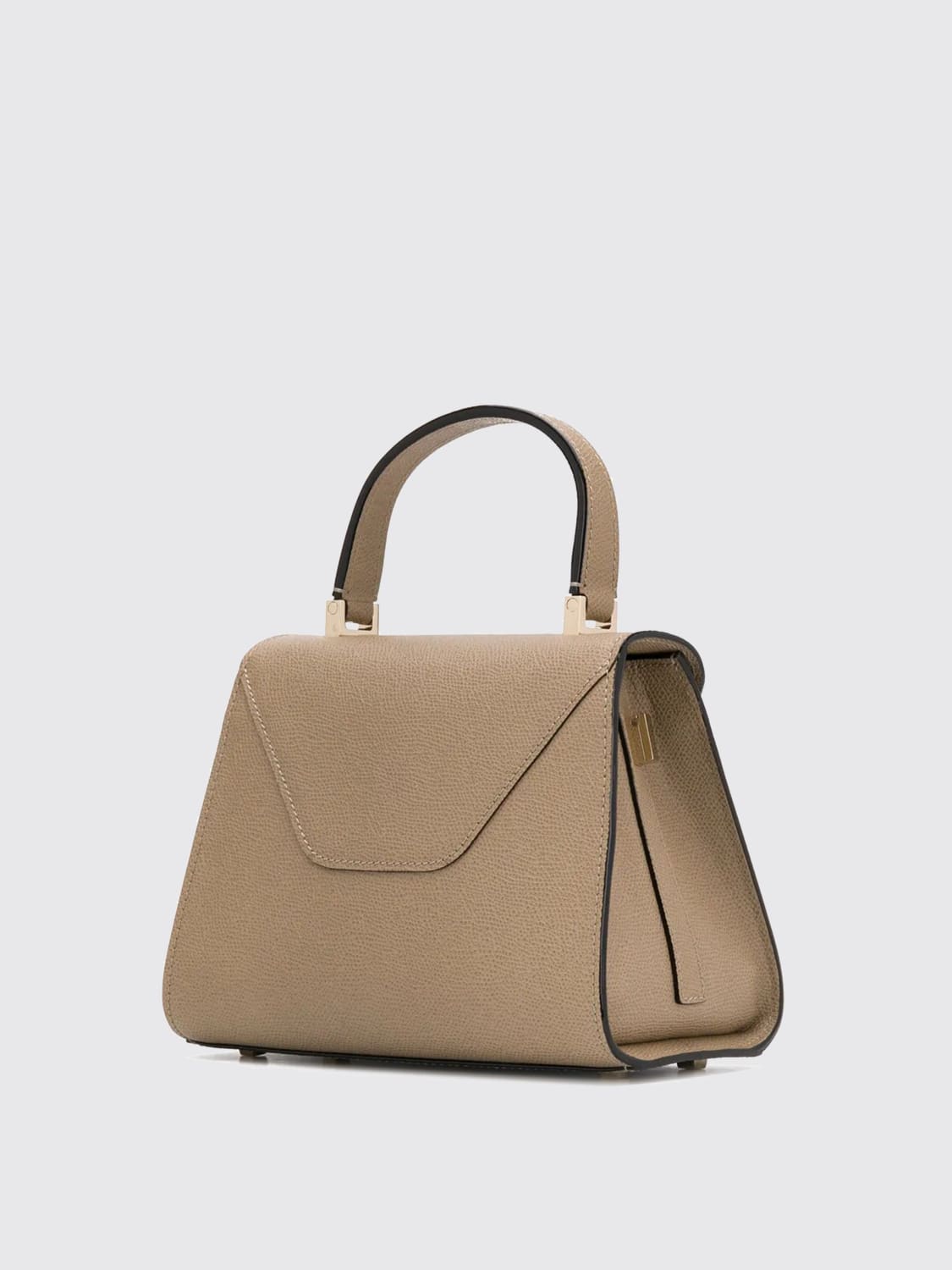 VALEXTRA BORSA A MANO: Borsa Iside Valextra in pelle di vitello, Sabbia - Img 3