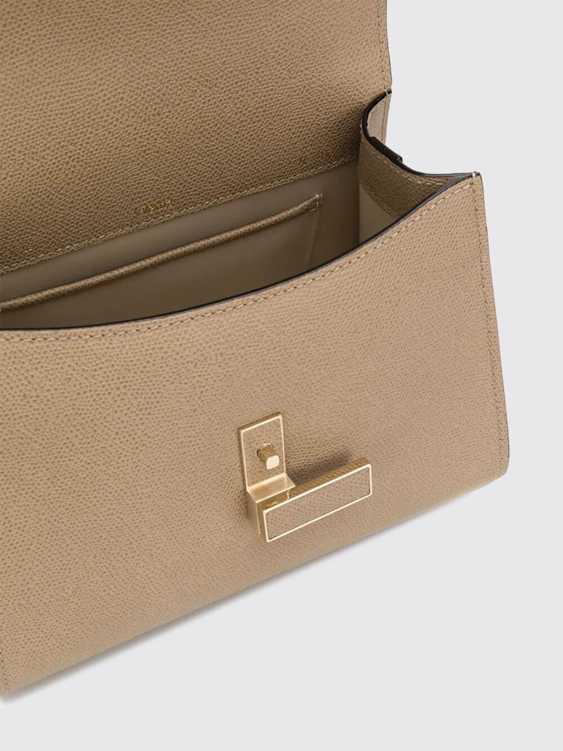 VALEXTRA BORSA A MANO: Borsa Iside Valextra in pelle di vitello, Sabbia - Img 4