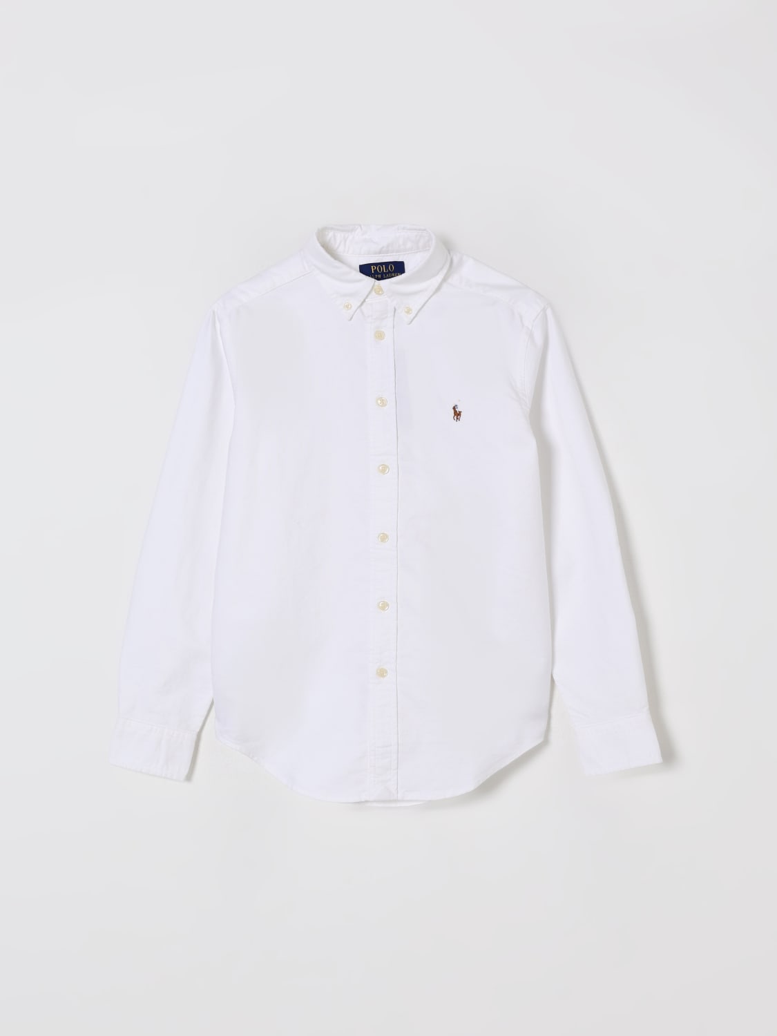 POLO RALPH LAUREN SHIRT: Shirt kids Polo Ralph Lauren, White - Img 1