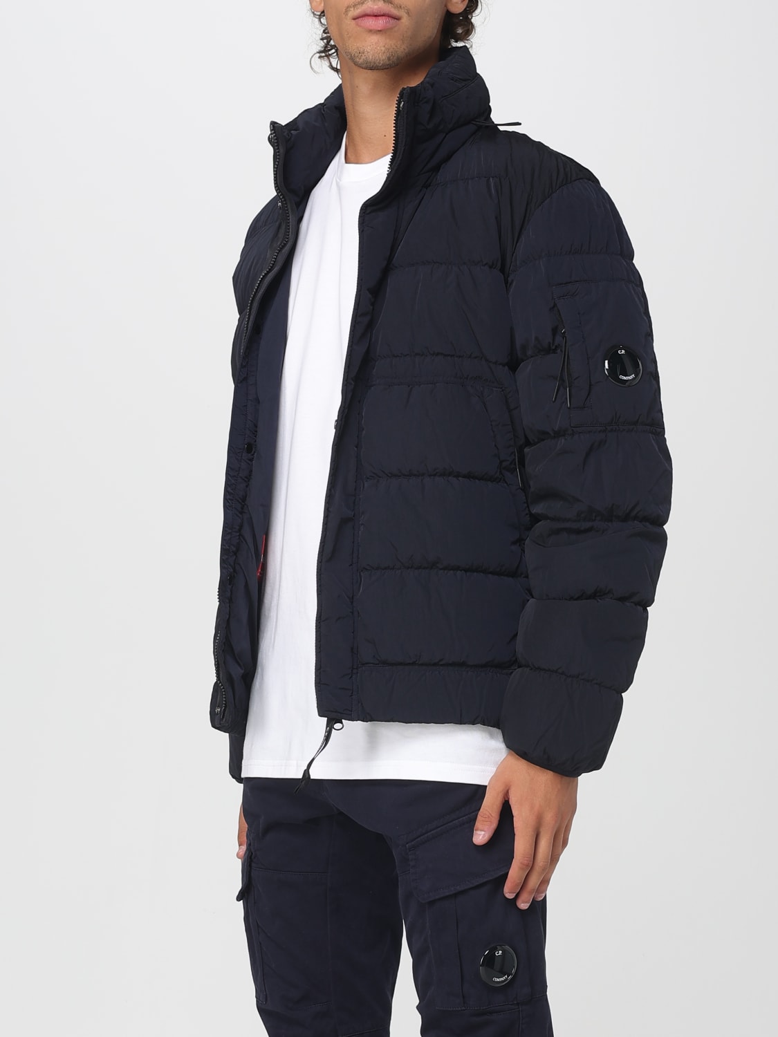 C.P. COMPANY GIACCA: Giubbotto trapuntato C.P. Company in nylon , Blue - Img 3