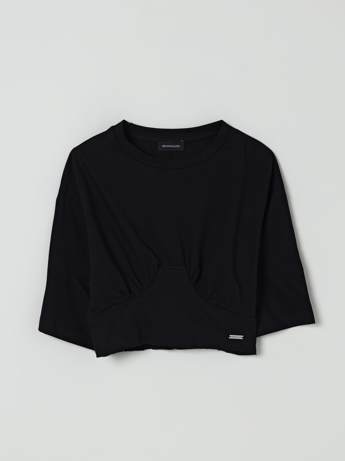 MONNALISA T-SHIRT: T-shirt kids Monnalisa, Black - Img 1