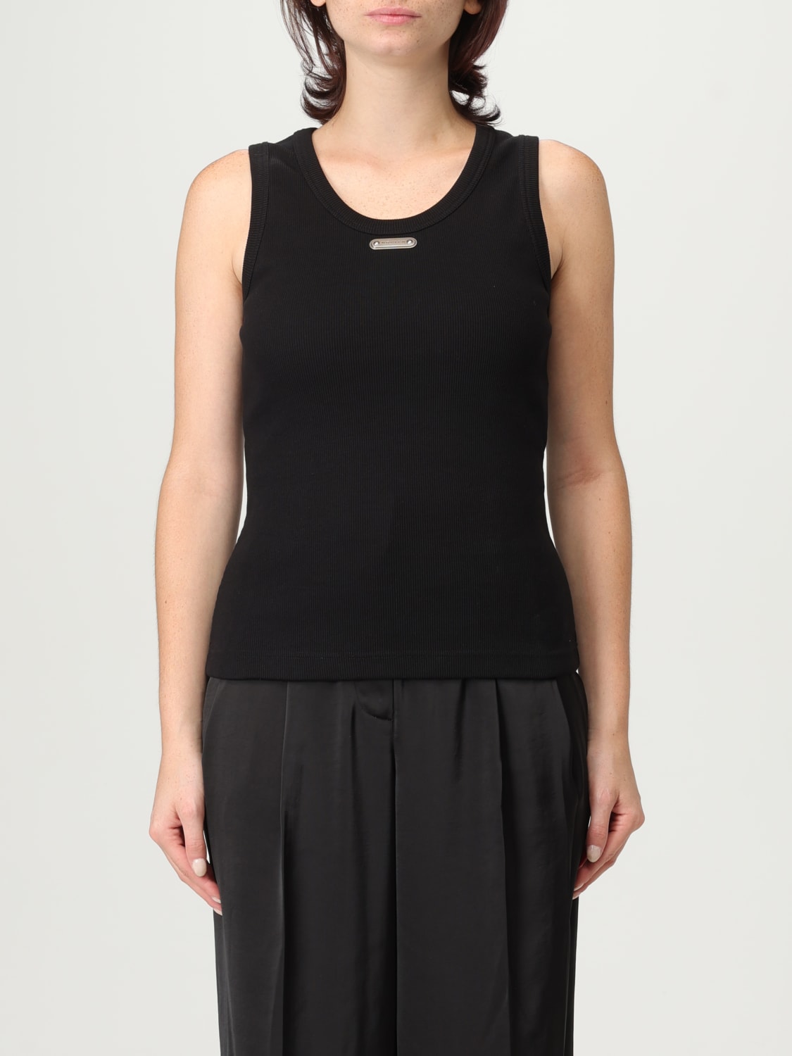 MCQUEEN CAMISETA: Top mujer McQueen, Negro - Img 1