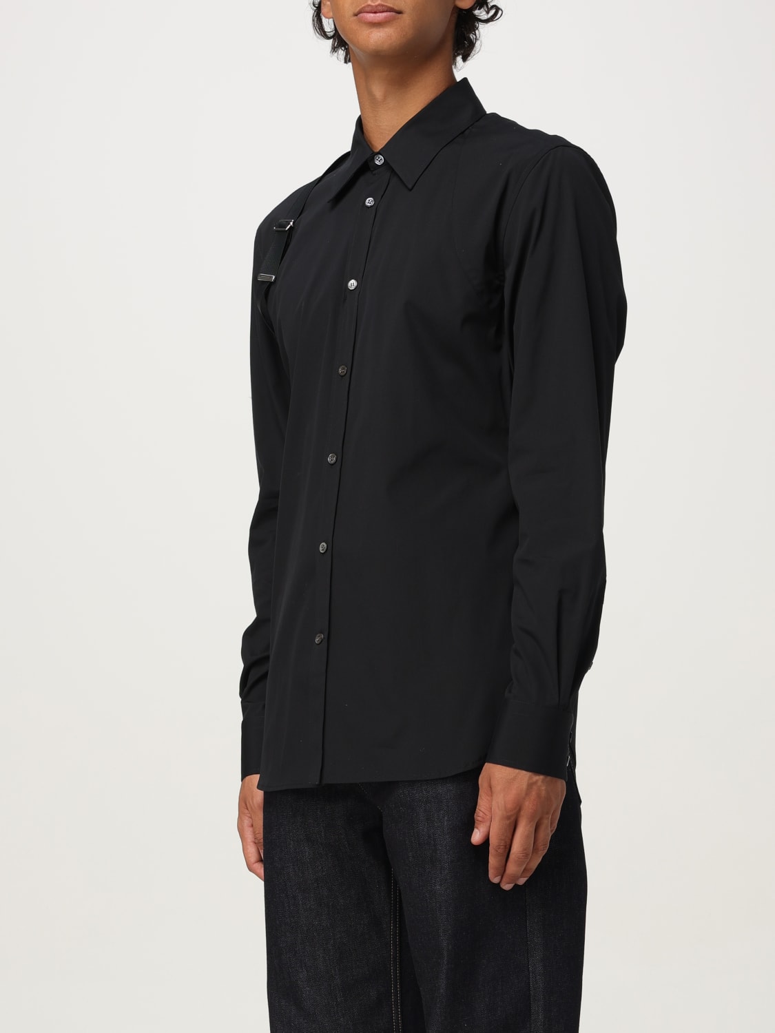MCQUEEN SHIRT: Shirt men McQueen, Black - Img 4