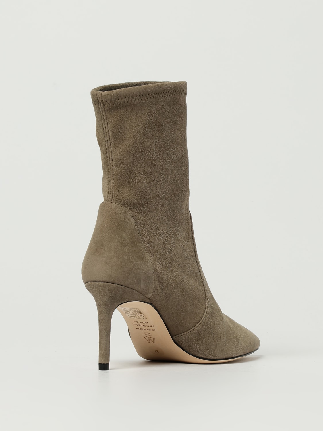 STUART WEITZMAN BOTAS: Botines planos mujer Stuart Weitzman, Gris - Img 3
