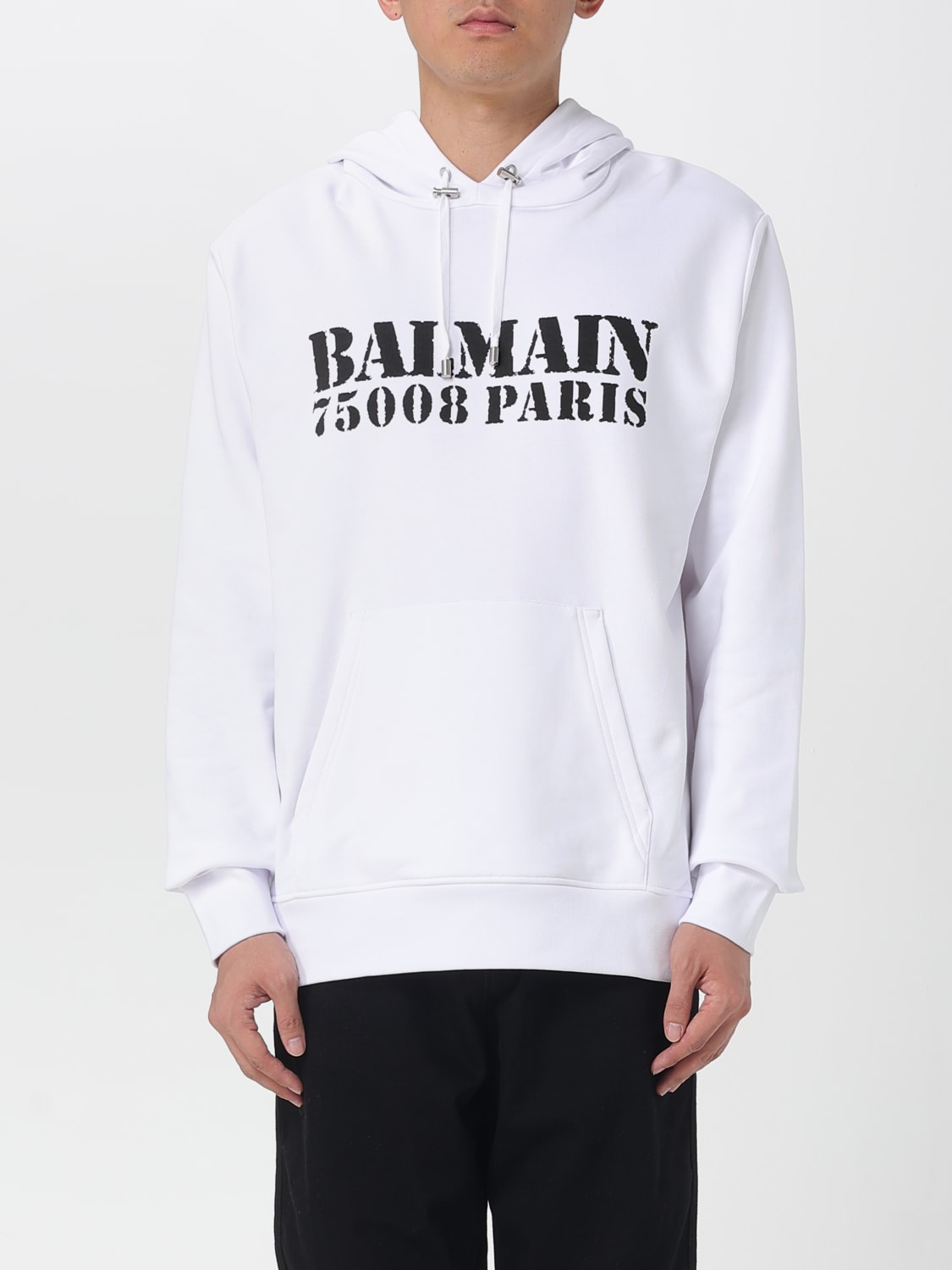 BALMAIN SWEATSHIRT: Sweatshirt men Balmain, White - Img 1