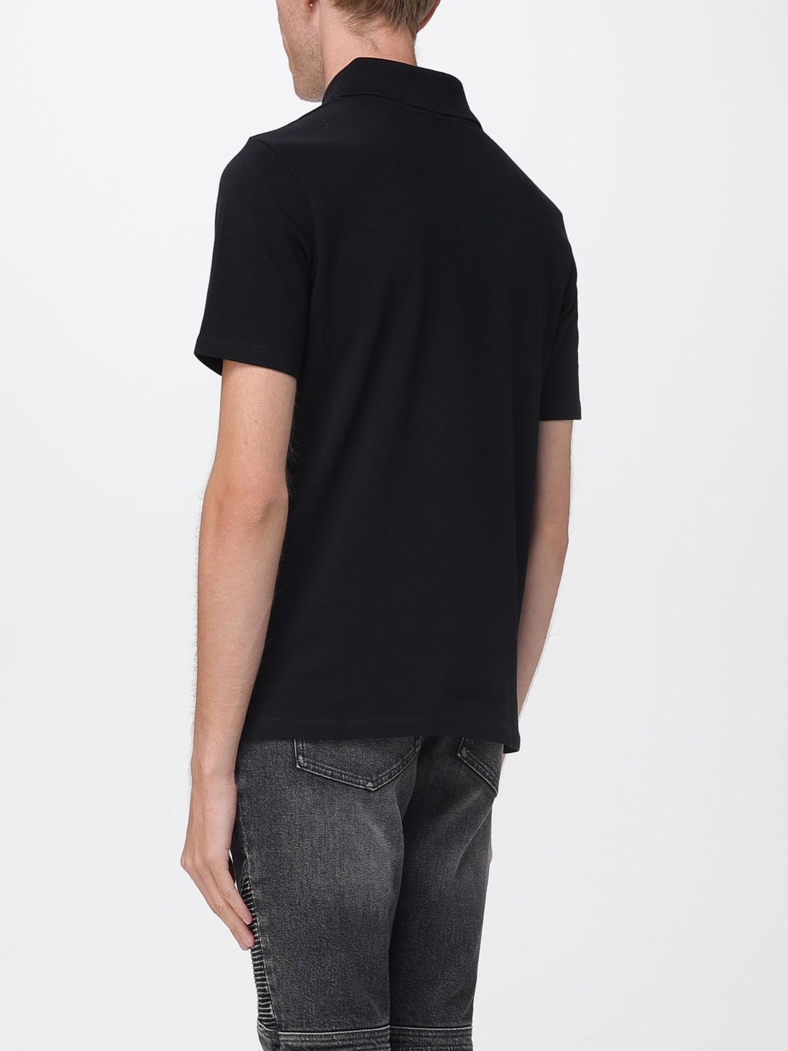 BALMAIN POLO SHIRT: Polo shirt men Balmain, Black - Img 3