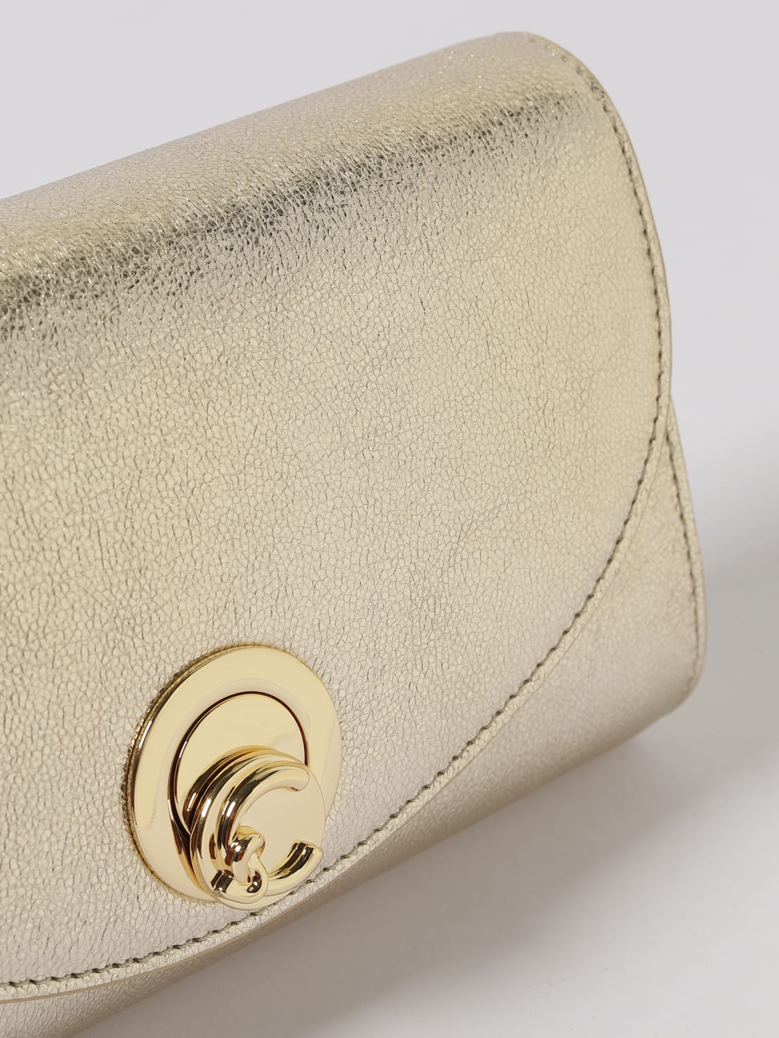 COCCINELLE BORSA A TRACOLLA: Borsa Nikla Coccinelle in pelle , Oro - Img 3