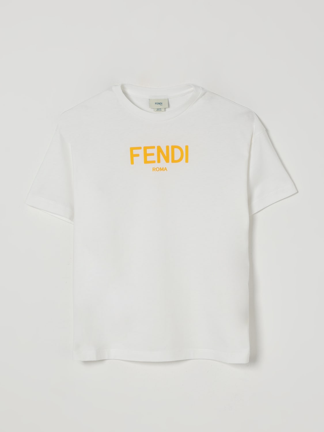 FENDI T-SHIRT: Top kinder Fendi, Weiß - Img 1