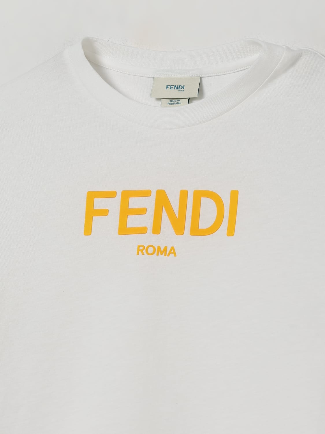 FENDI T-SHIRT: Top kinder Fendi, Weiß - Img 3