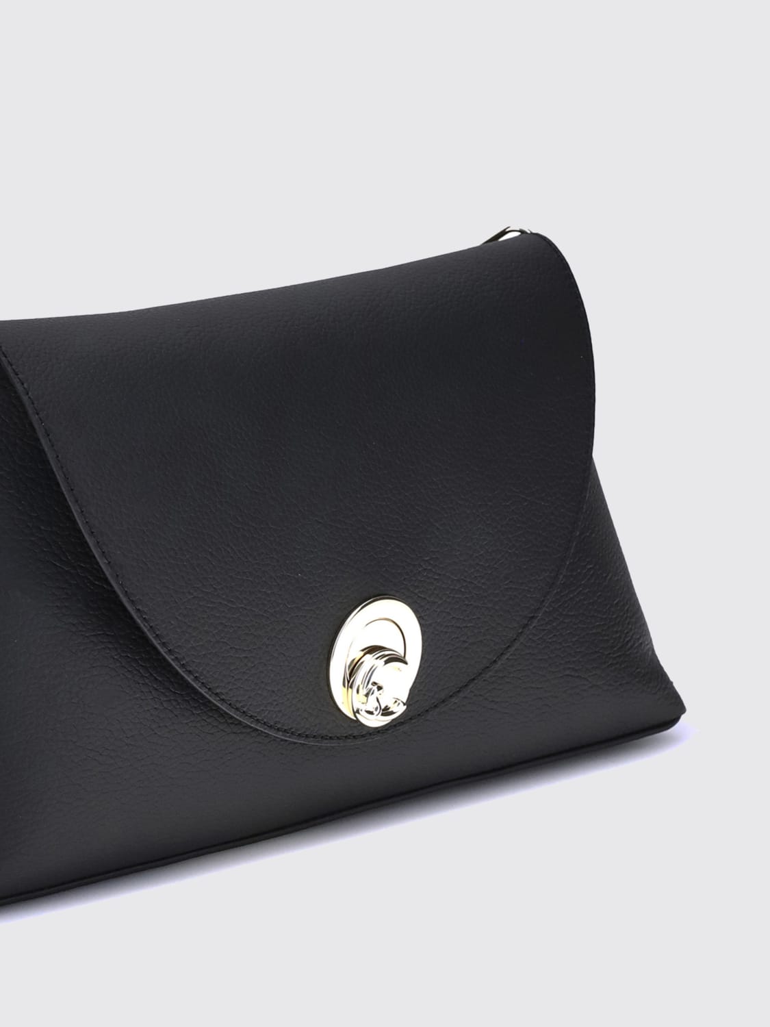 COCCINELLE BORSA A SPALLA: Borsa Nikla Medium Coccinelle in pelle a grana , Nero - Img 3