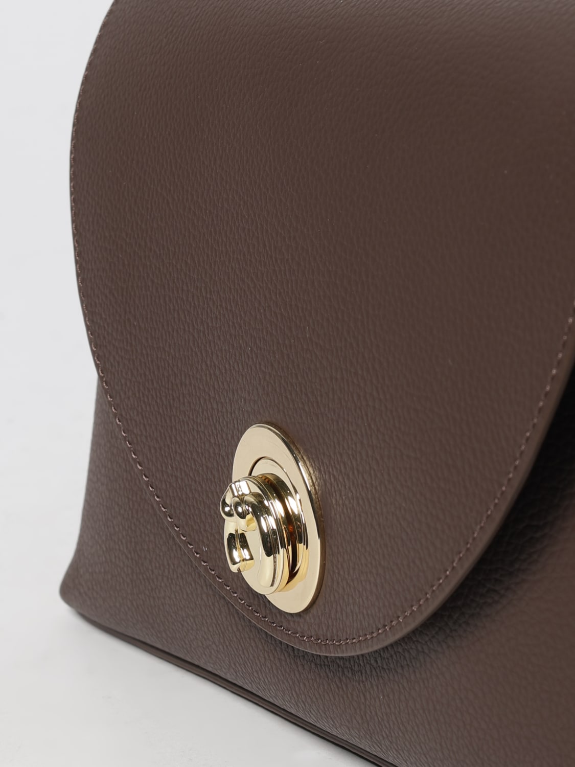 COCCINELLE BORSA A SPALLA: Borsa Nikla Medium Coccinelle in pelle a grana , Cacao - Img 4