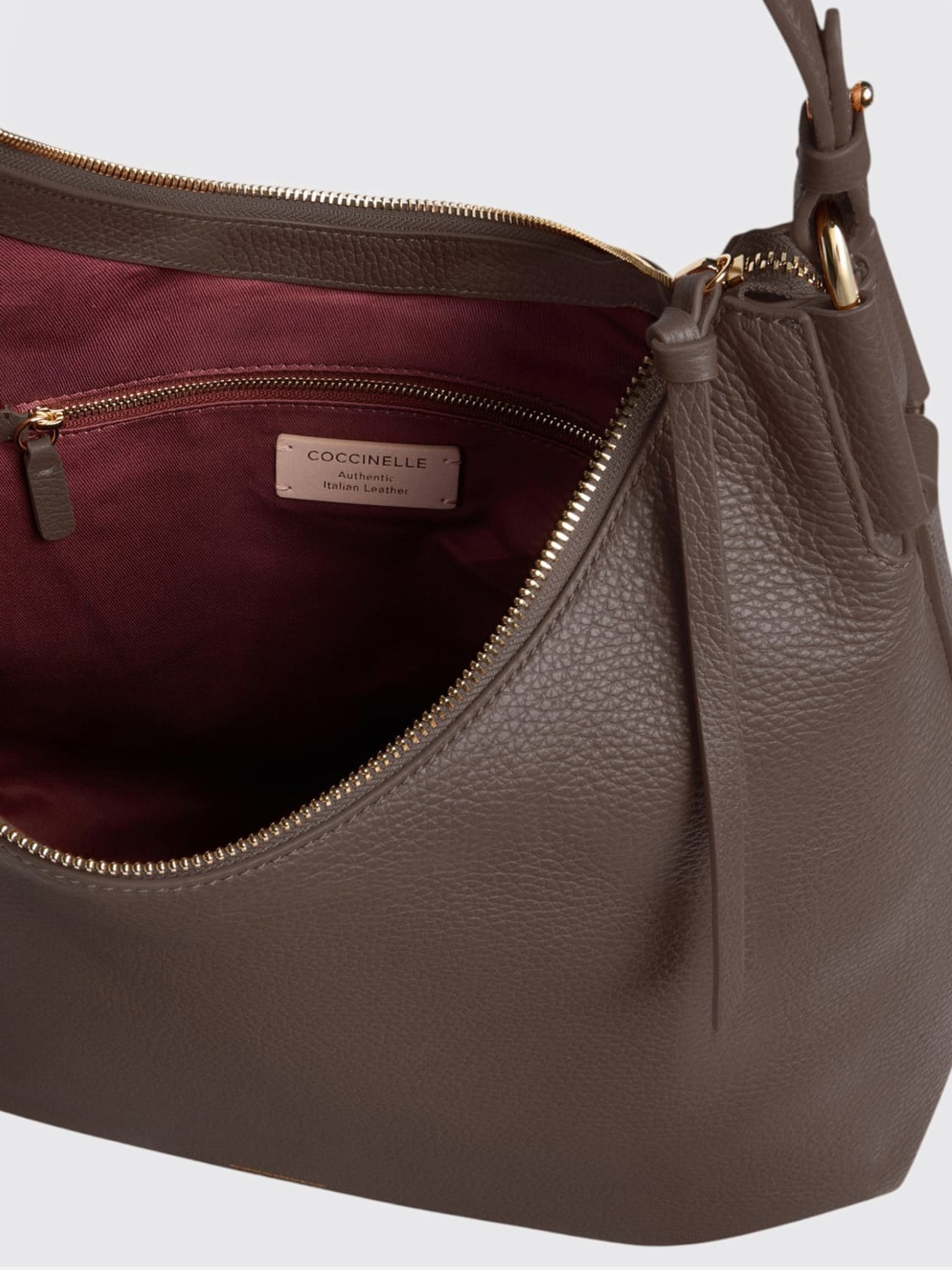 COCCINELLE SHOULDER BAG: Handbag woman Coccinelle, Brown - Img 3