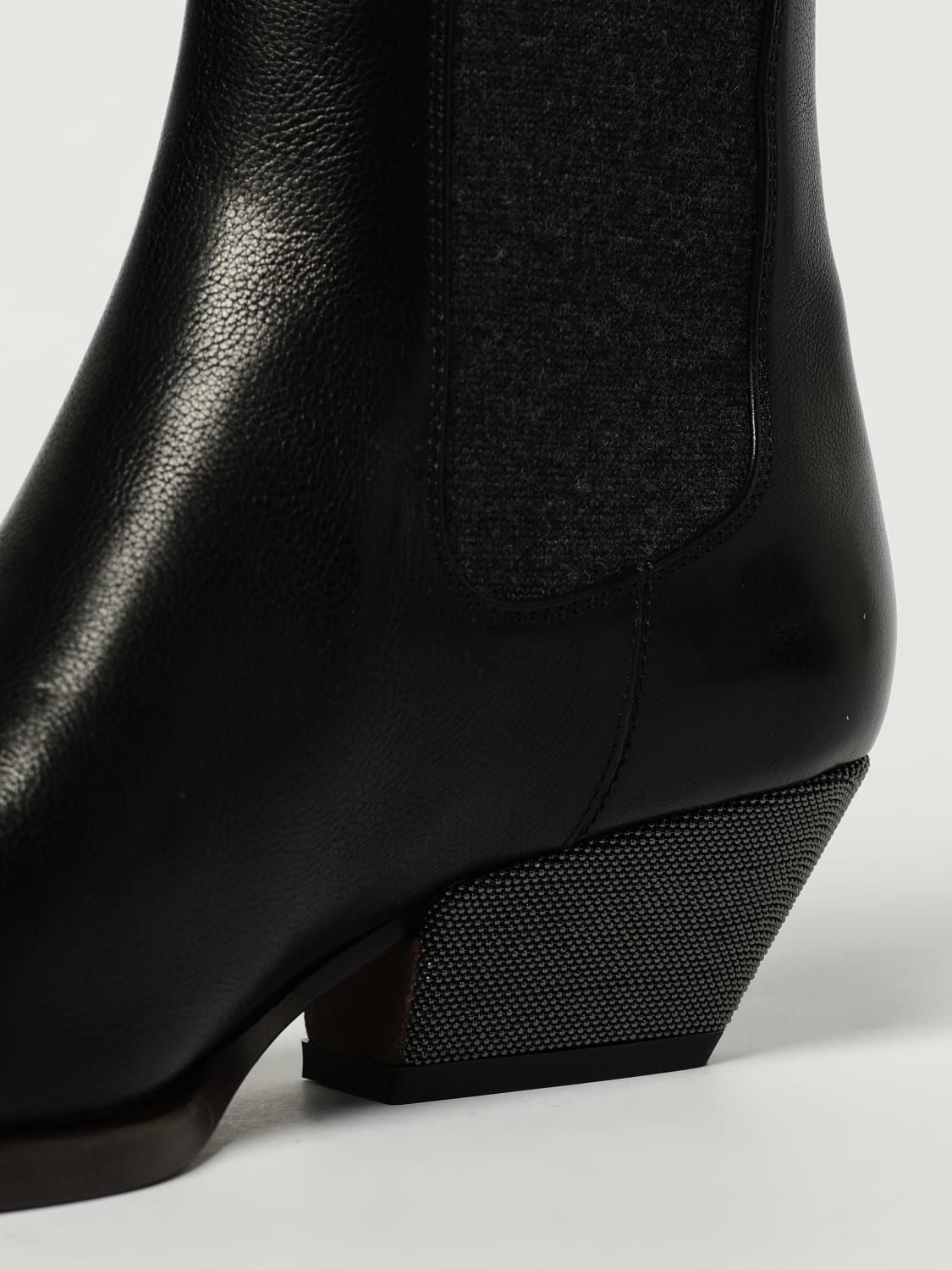 BRUNELLO CUCINELLI BOTAS: Botines planos mujer Brunello Cucinelli, Negro - Img 4