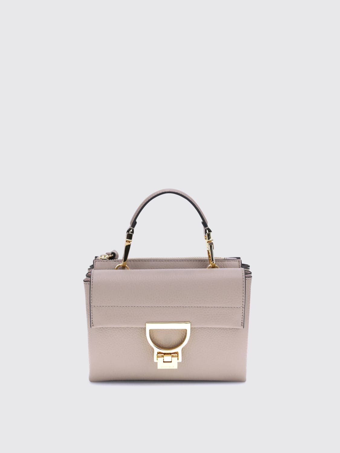 COCCINELLE BORSA MINI: Borsa Arlettis Coccinelle in pelle a grana , Grigio - Img 1