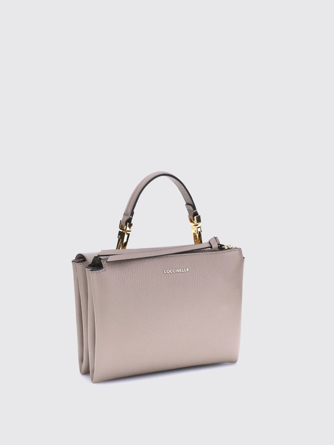 COCCINELLE BORSA MINI: Borsa Arlettis Coccinelle in pelle a grana , Grigio - Img 2