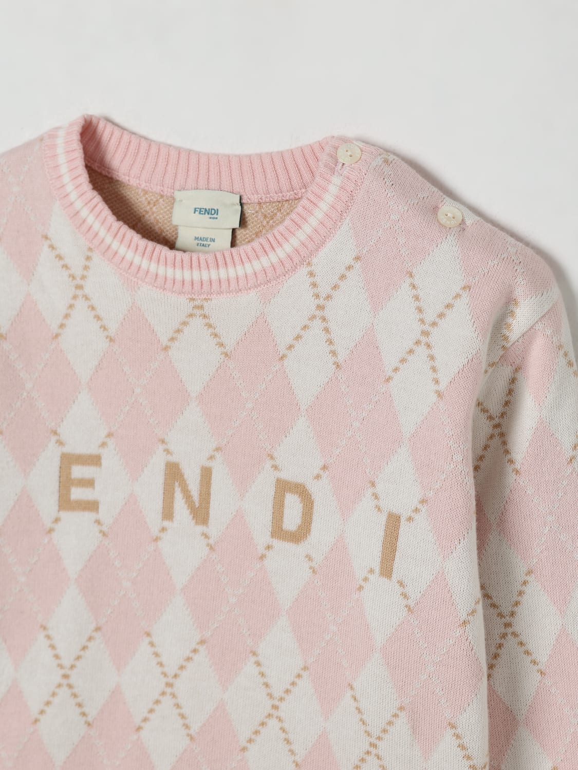 FENDI SWEATER: Swimsuit kids Fendi, Pink - Img 3