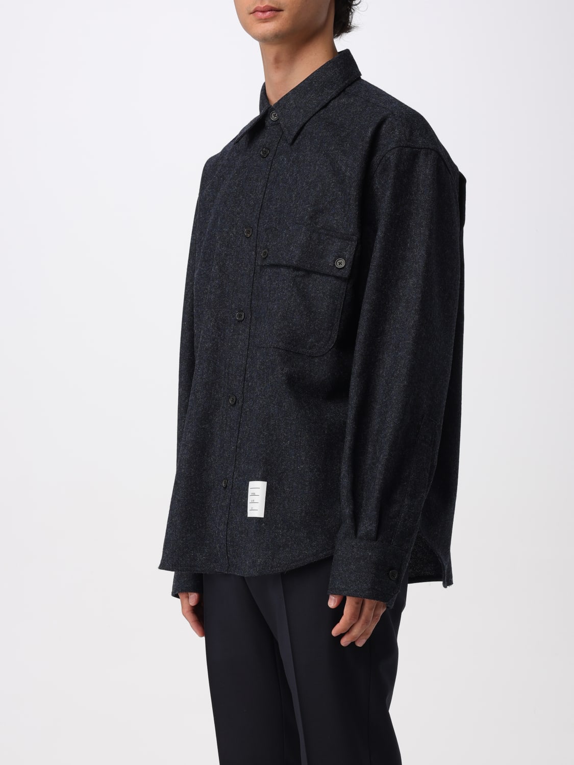 THOM BROWNE JACKE: Hemd herren Thom Browne, Blau - Img 4