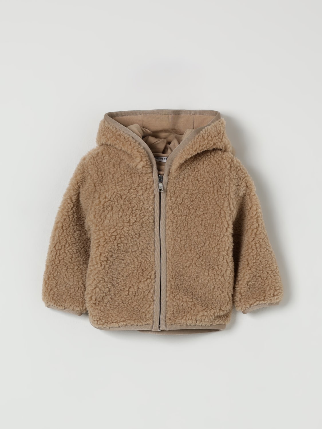 MONCLER JACKET: Sweater kids Moncler, Beige - Img 1