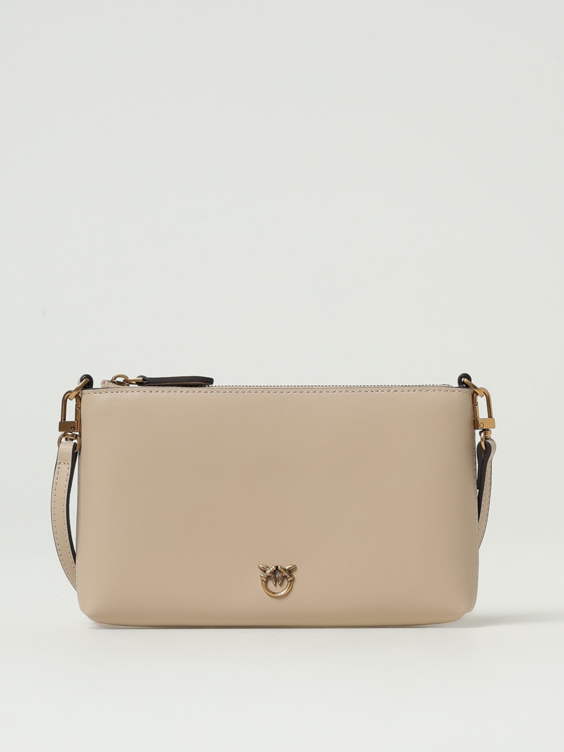 PINKO MINI BAG: Shoulder bag woman Pinko, Beige - Img 1