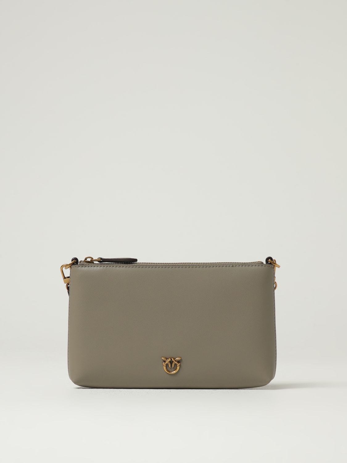 PINKO MINI BAG: Shoulder bag woman Pinko, Brown - Img 1