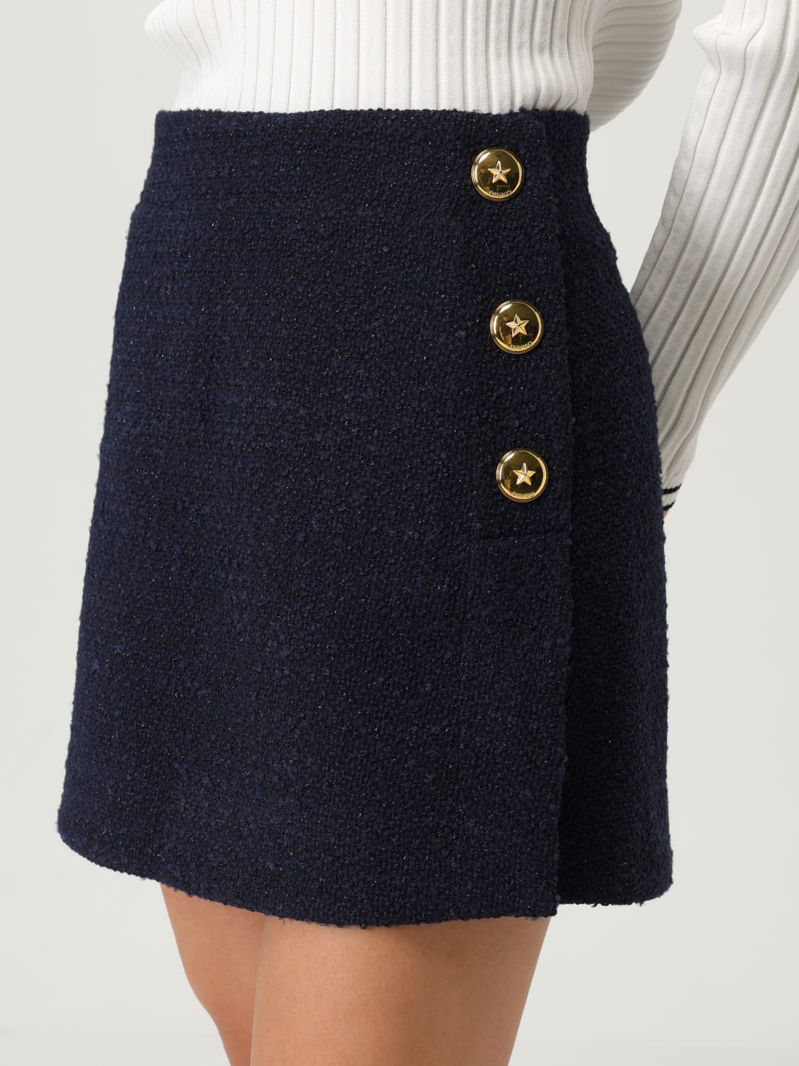 PINKO FALDA: Falda mujer Pinko, Azul Oscuro - Img 3