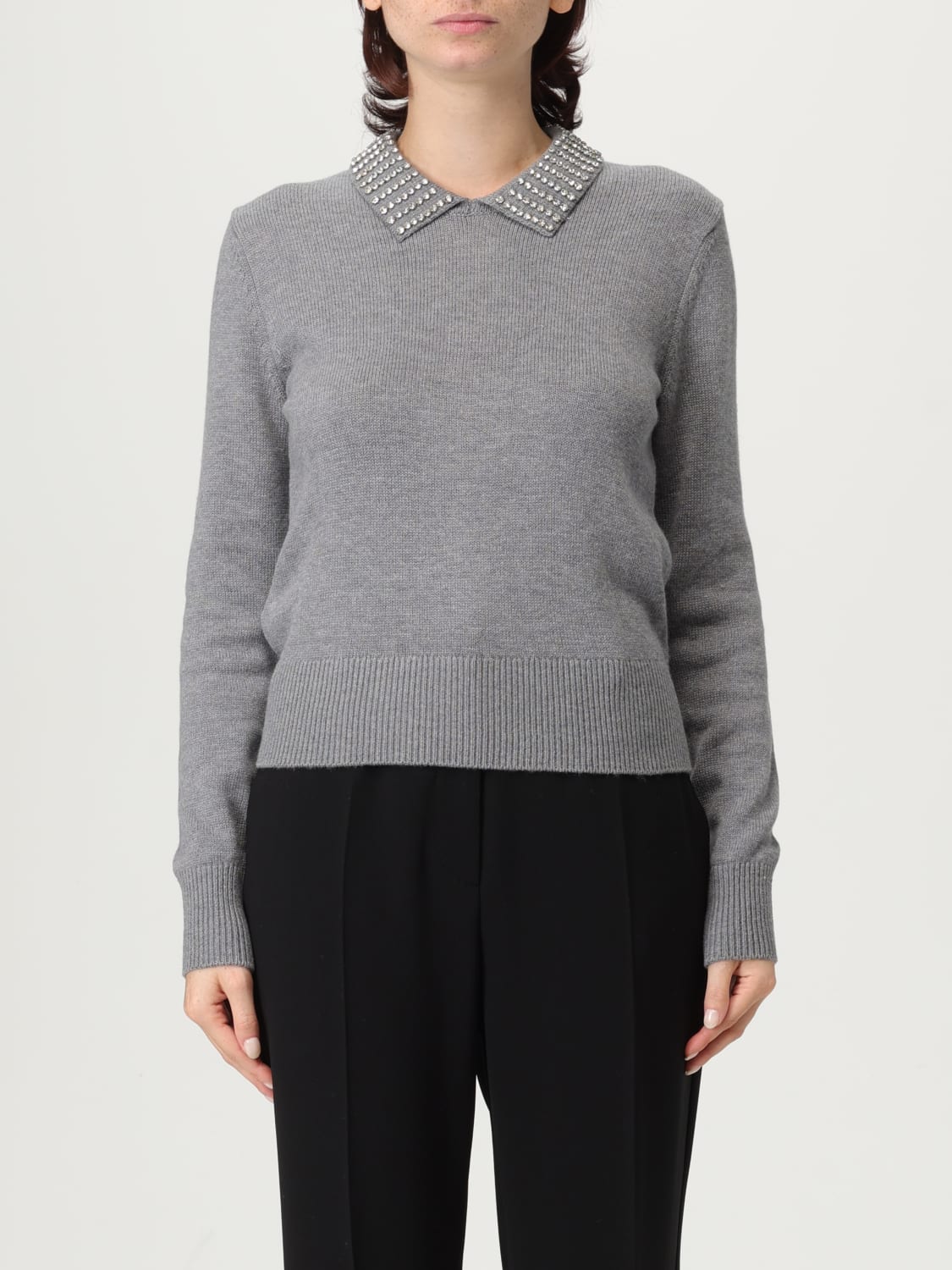 PINKO POLO SHIRT: Sweater woman Pinko, Grey 1 - Img 1
